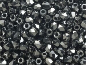 Faceted Glass Beads 3mm