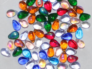 Glass Bead Drop 9x6mm Mix 50pcs